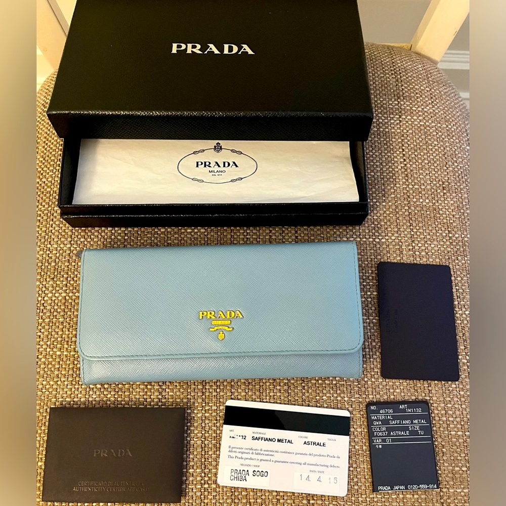 PRADA ✨ Long Saffiano Leather Wallet
